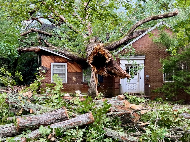 Hurricane Helene destruction in Asheville, North Carolina